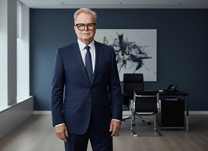 Business Anzug Marineblau